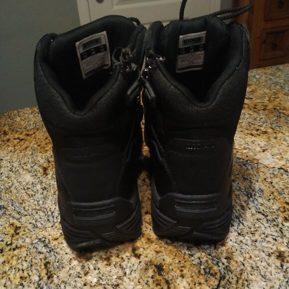 Magnum Stealth Force 6.0 SZ Composite Toe Work Boots Black Leather Mens 13 EUC main image 5